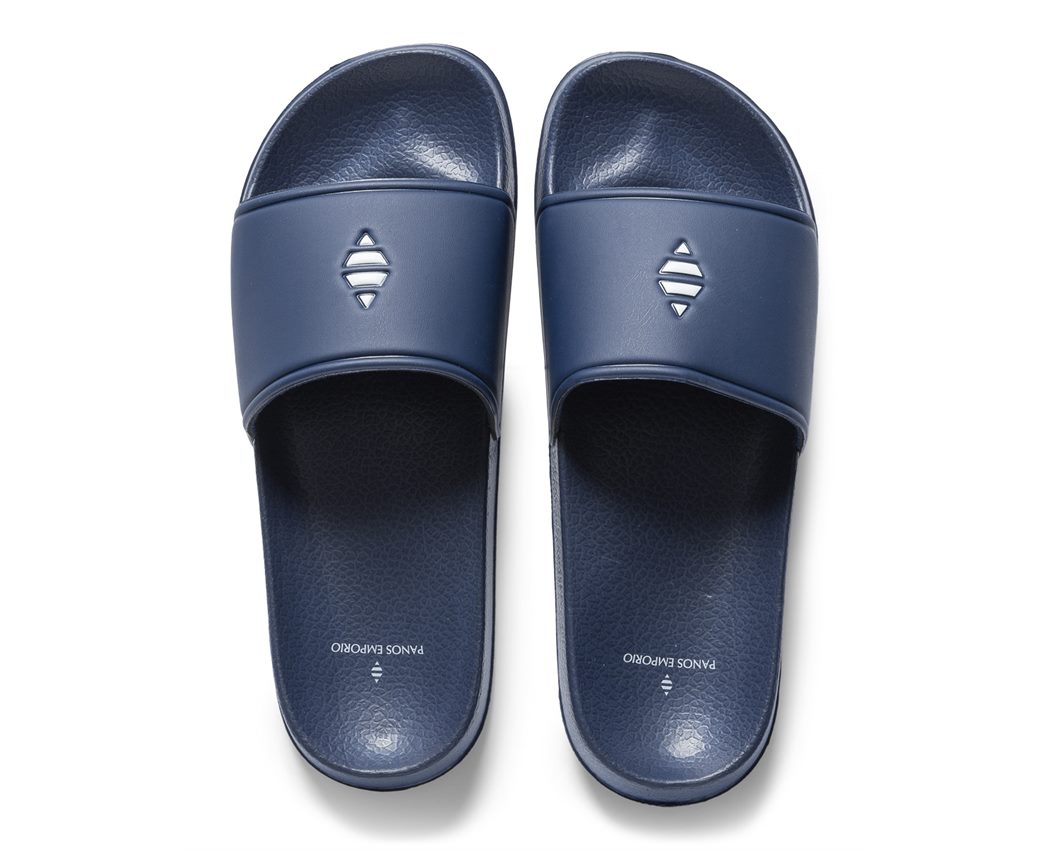 Unisex Slide Sandal DARK BLUE/WHITE 43 